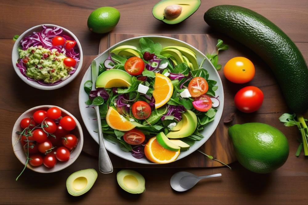 citrus-avocado-salad-with-mixed-greens