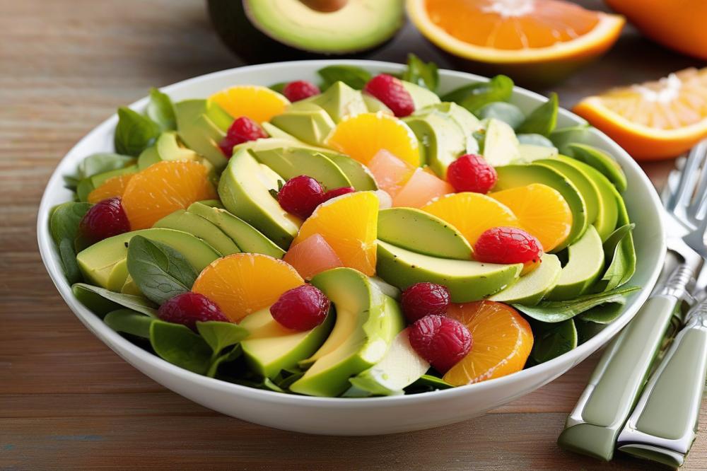 citrus-avocado-salad-with-mixed-greens