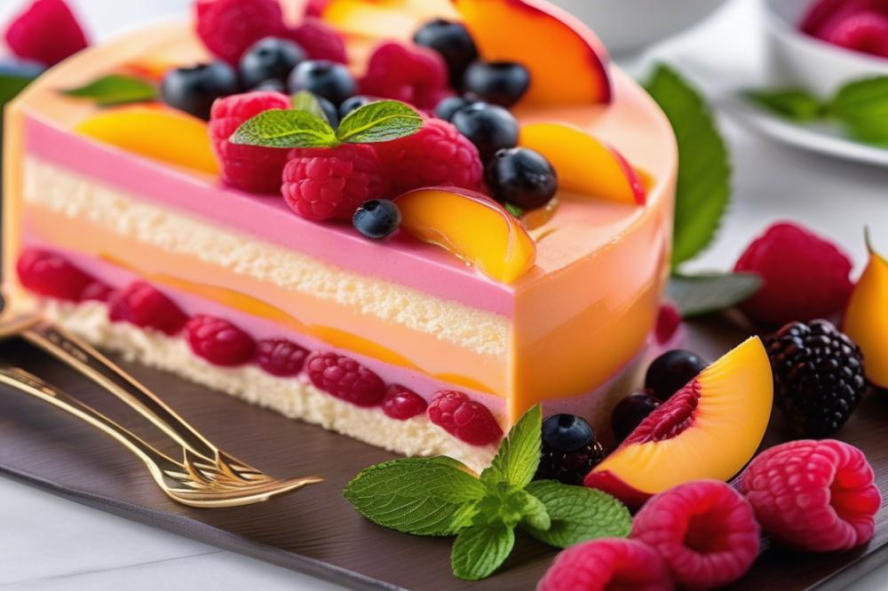 delicious-raspberry-peach-yogurt-mousse-cake-recip