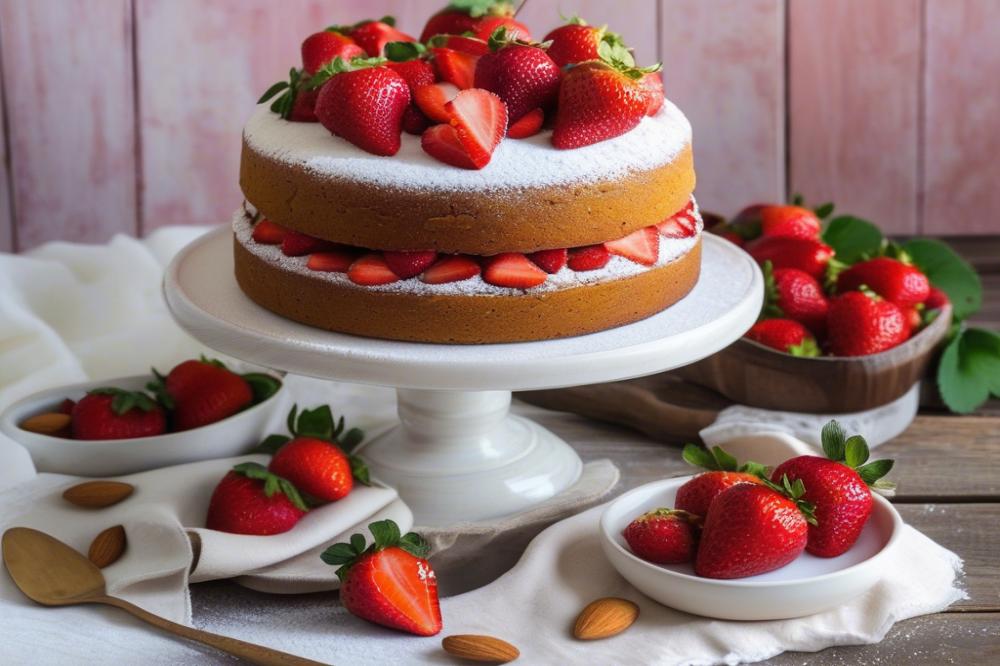 fresh-strawberry-and-almond-cake