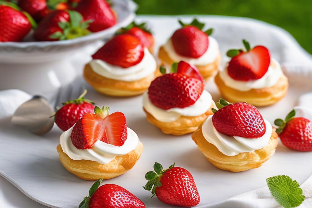 fresh-strawberry-cream-puffs