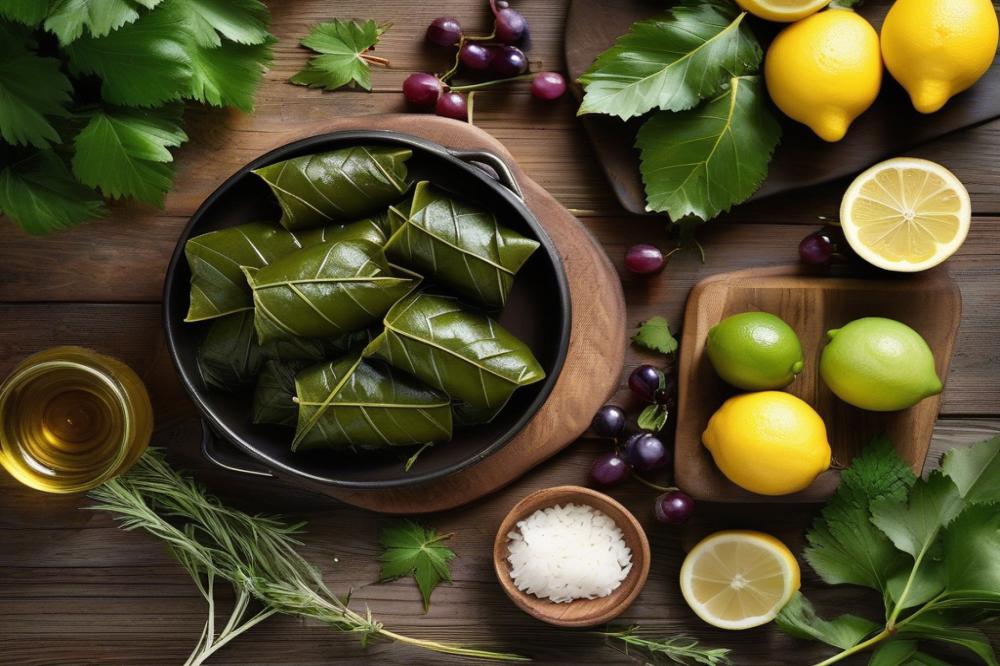 how-to-make-dolmades-stuffed-vine-leaves