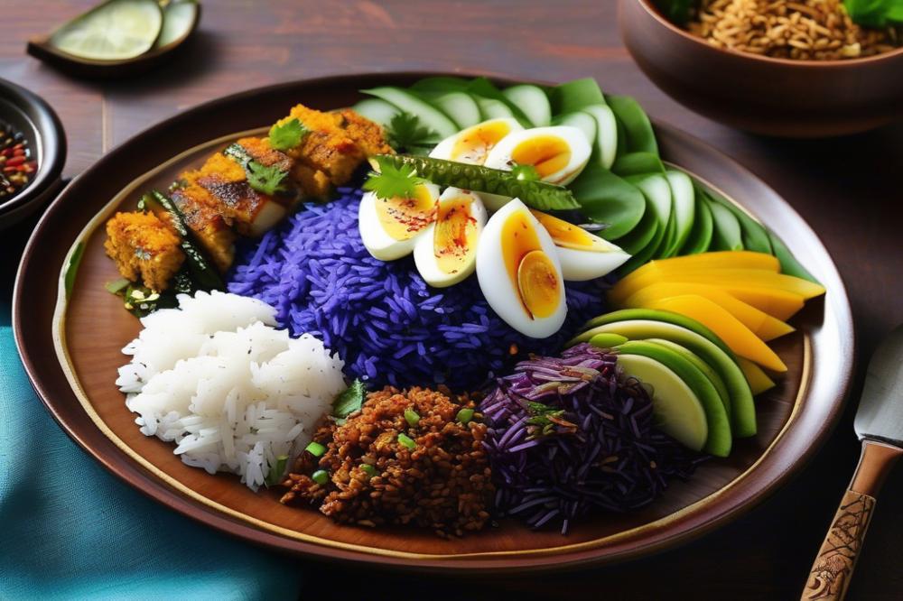 nasi-kerabu-recipe-blue-rice-with-aromatic-herbs