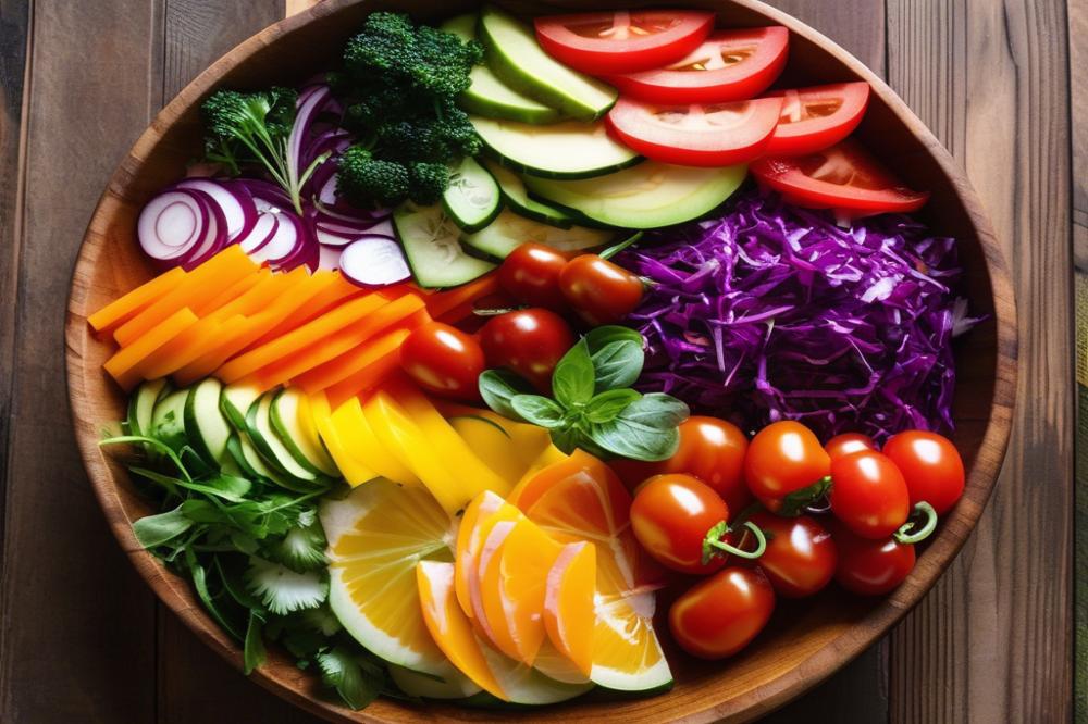 rainbow-veggie-salad-with-tahini-dressing