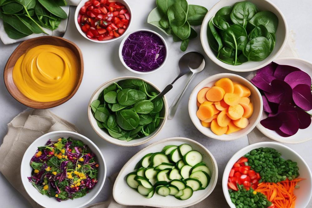 rainbow-veggie-salad-with-tahini-dressing