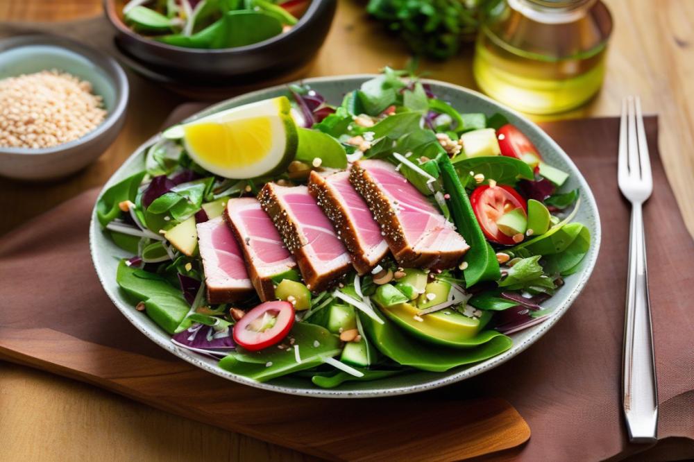 seared-tuna-salad-with-sesame-dressing