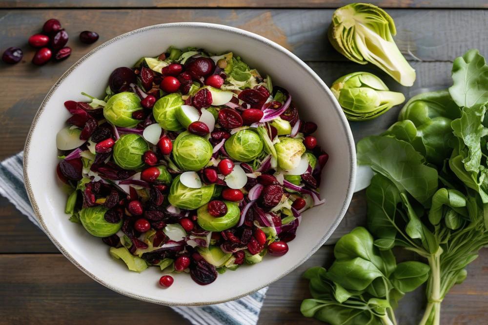 shaved-brussels-sprouts-salad-with-cranberries