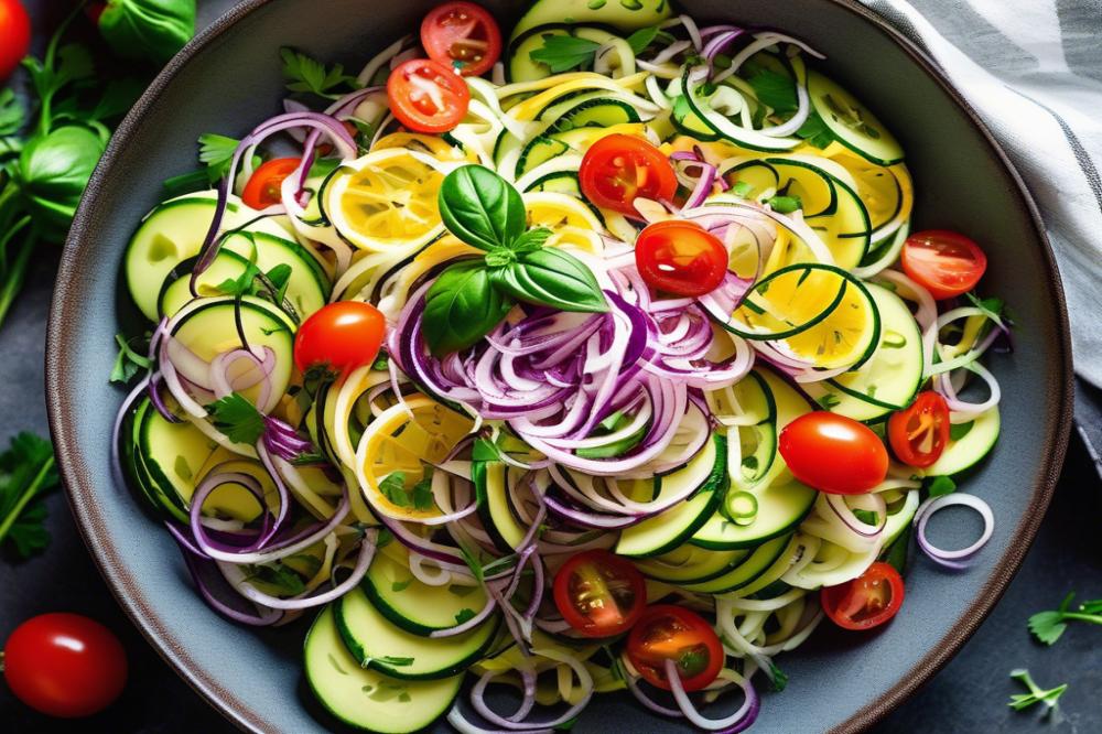 spiralized-zucchini-salad-with-lemon-and-herbs