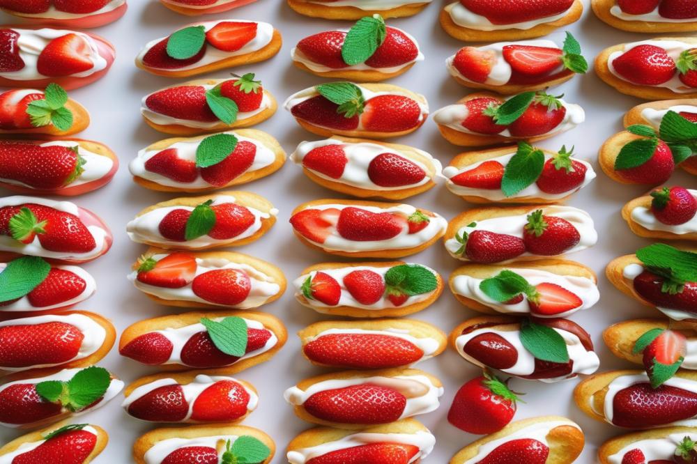 strawberry-and-cream-eclairs