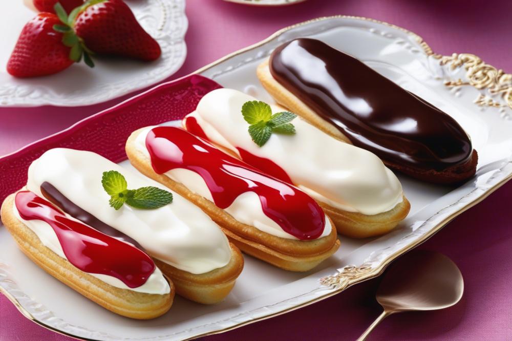 strawberry-and-cream-eclairs