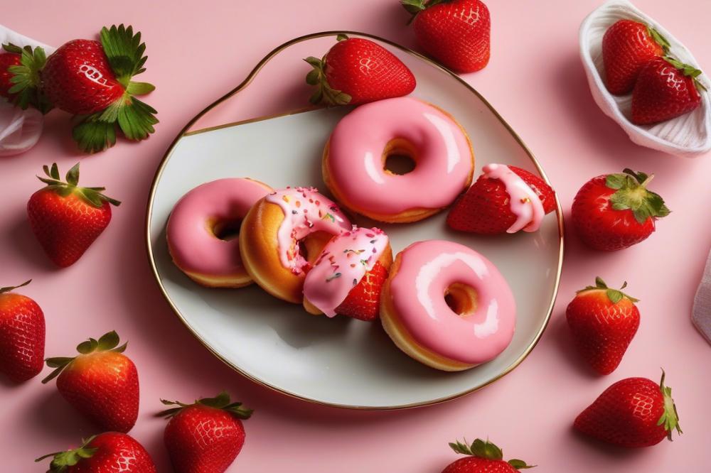 strawberry-and-cream-filled-donuts