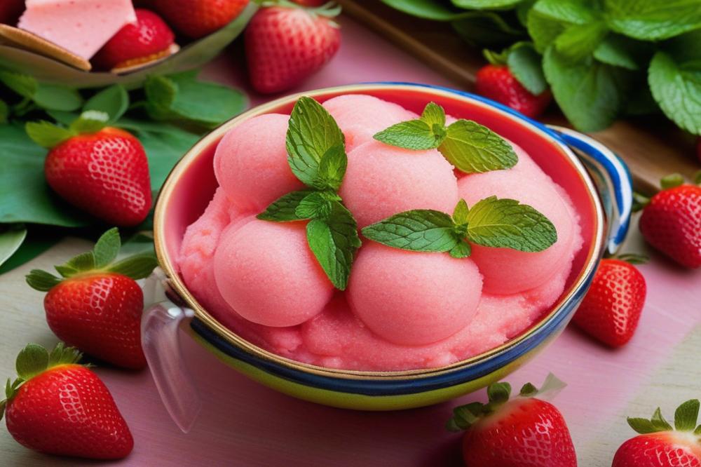 strawberry-and-lime-sorbet