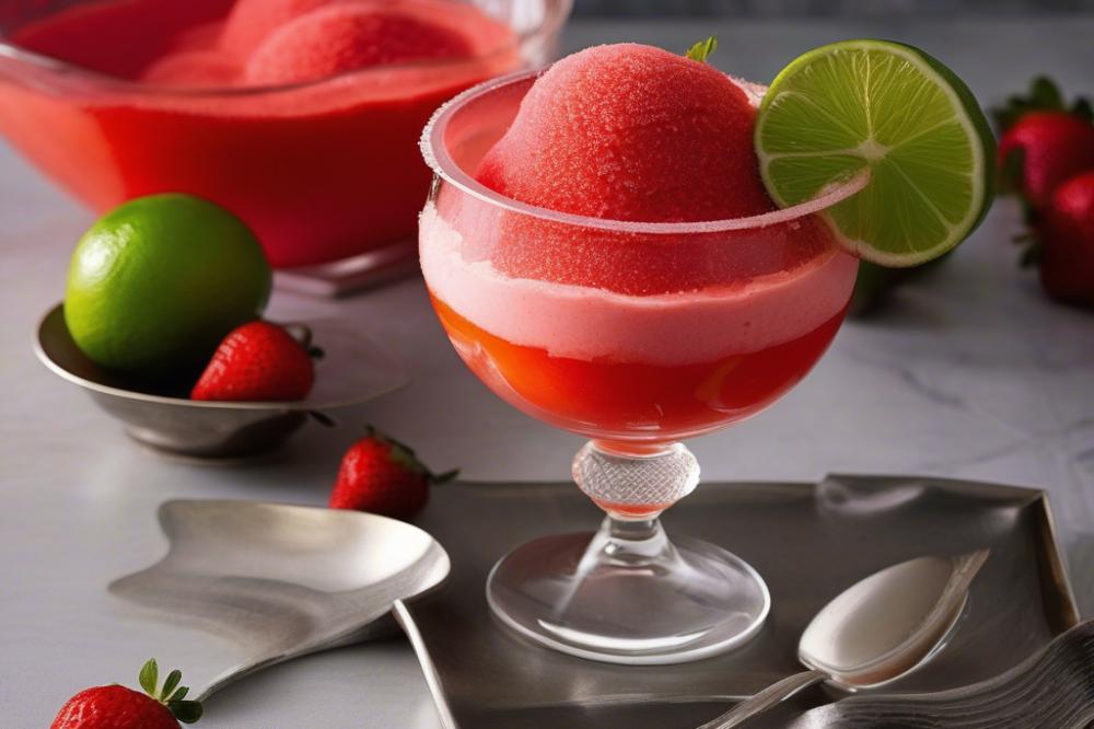 strawberry-and-lime-sorbet