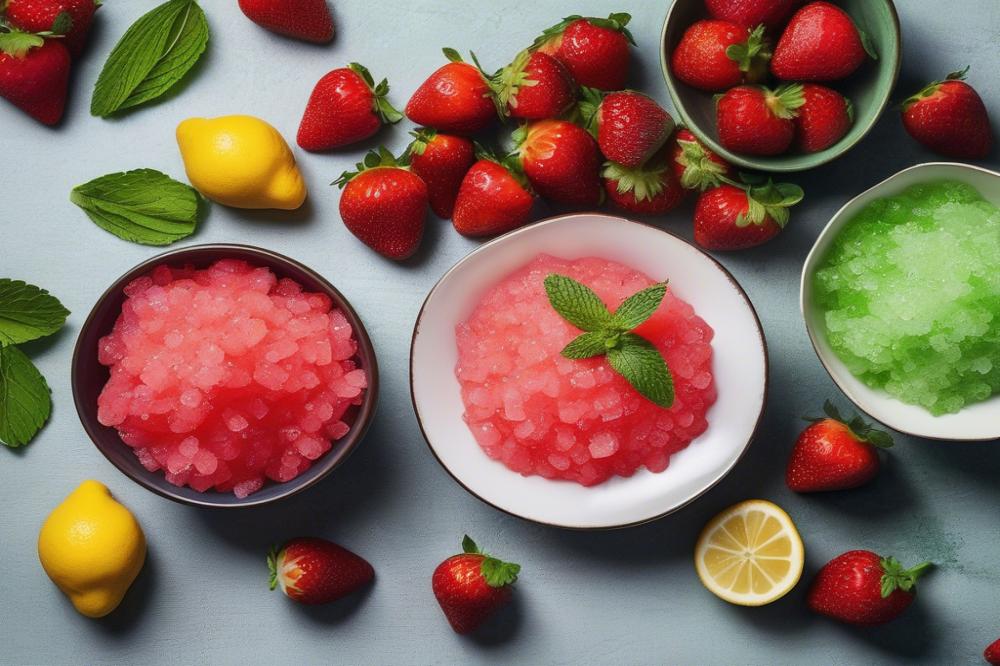 strawberry-and-mint-granita