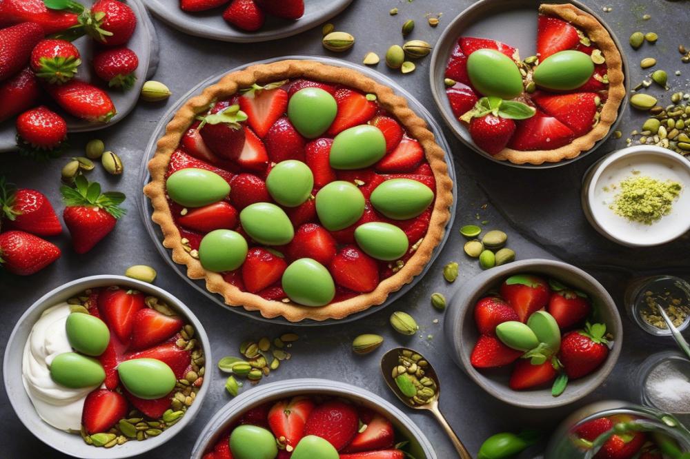 strawberry-and-pistachio-tart