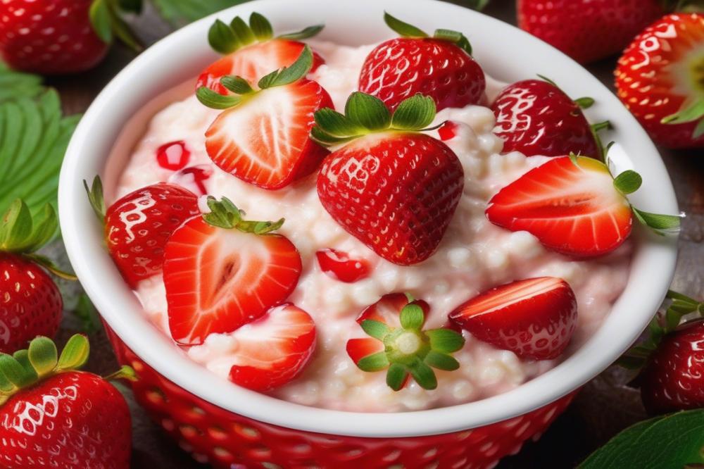 strawberry-coconut-rice-pudding