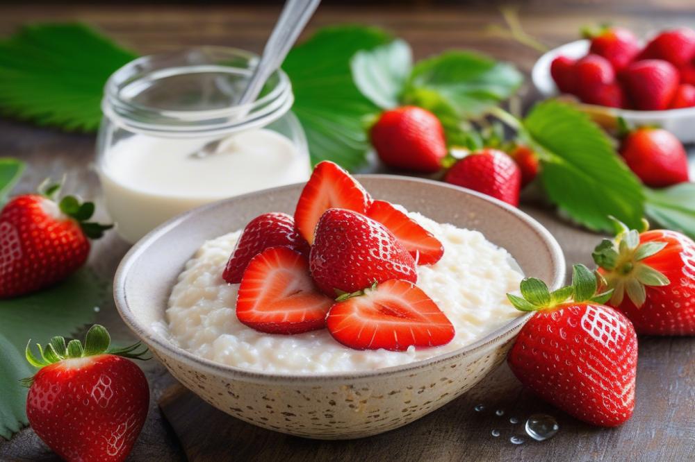 strawberry-coconut-rice-pudding