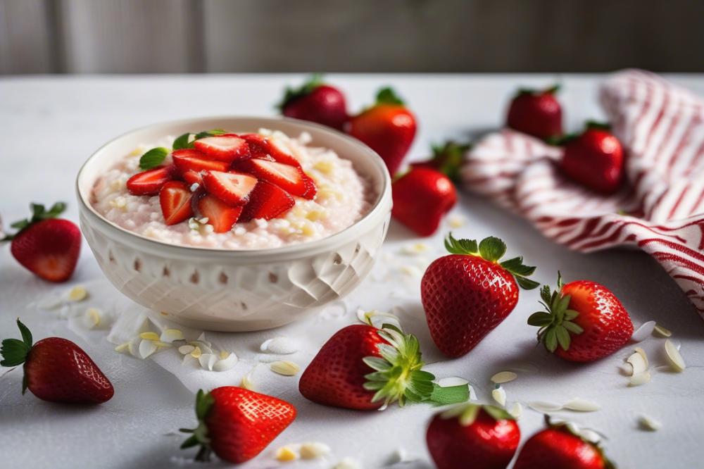 strawberry-coconut-rice-pudding