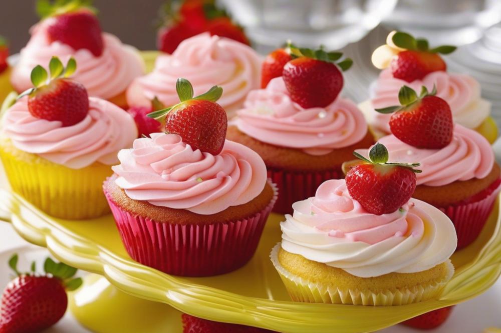 strawberry-lemonade-cupcakes