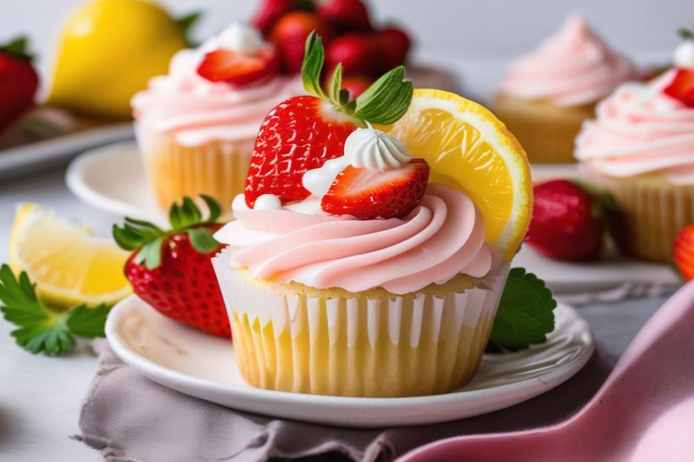 strawberry-lemonade-cupcakes