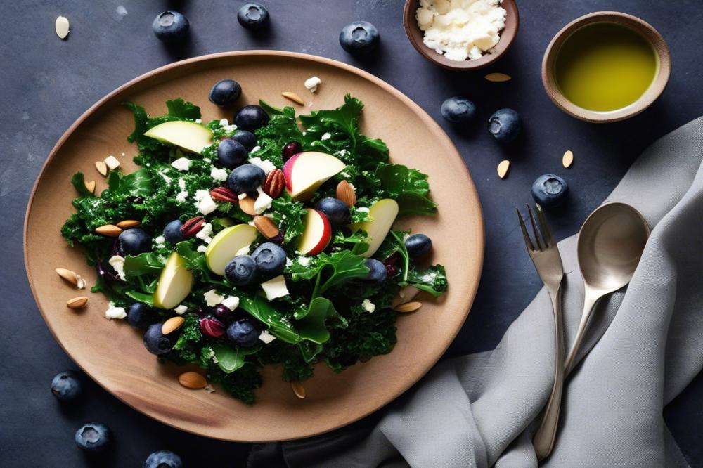 superfood-kale-salad-with-blueberries-and-almonds