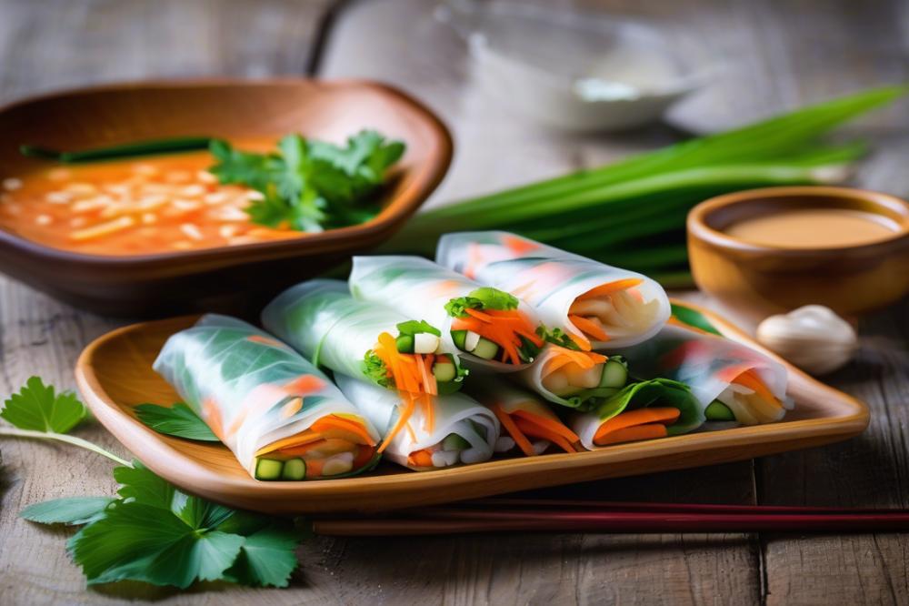 vietnamese-spring-rolls-with-peanut-dipping-sauce