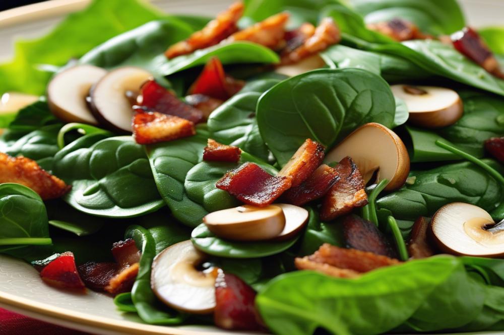 warm-spinach-salad-with-mushrooms-and-bacon