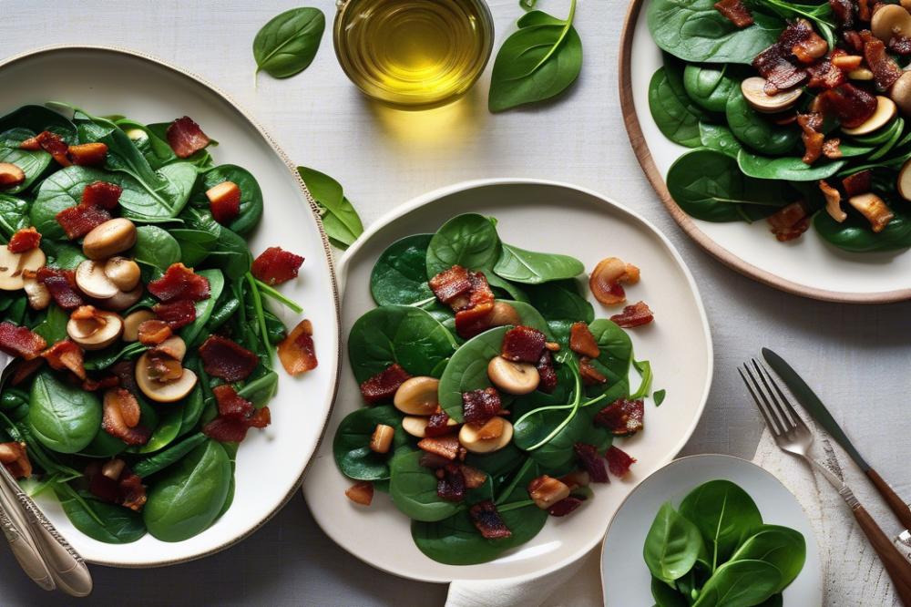 warm-spinach-salad-with-mushrooms-and-bacon